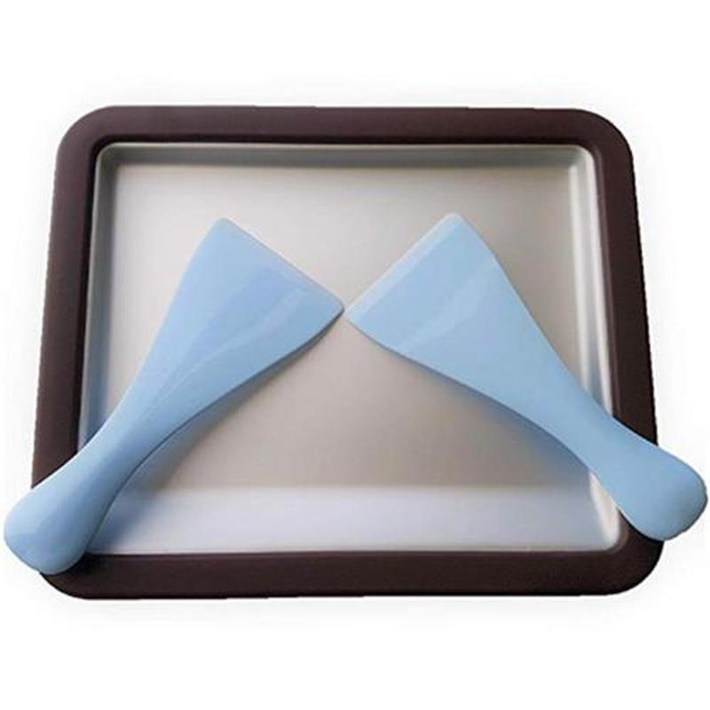 SANQ Rolled Ice Cream Maker, Rectangle Anti Griddle Pan with