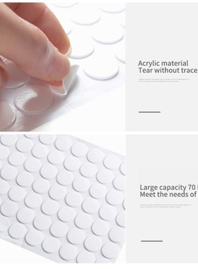 70pcs Strong Pad Mounting Tape Double Sided dhesive crylic