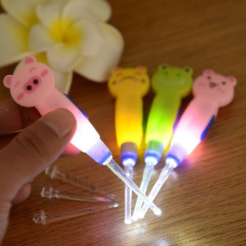 Cute Animal Plastic Baby Safety 4pcs LED Illuminated Ear