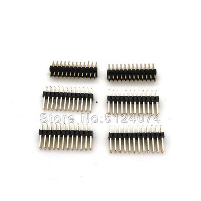20pcs/lot Double row needle 2*12P male seat spacing 1.27mm D