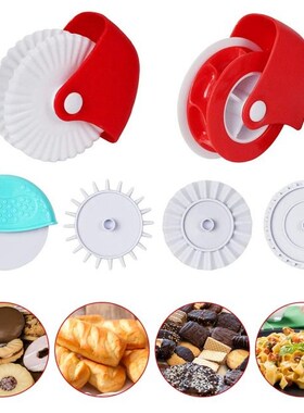6 Pieces/set Manual Pizza Roller Home Bakery Restaurant Slic