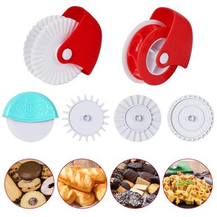 6 Pieces/set Manual Pizza Roller Home Bakery Restaurant Slic