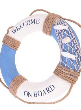 Ring Life Wall Nautical Welcome Hanging Lifebuoy Decor