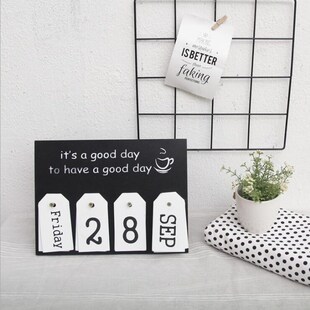Home-Decoration Table-Calendar Birthday-Gift Desk Nordic-Sty