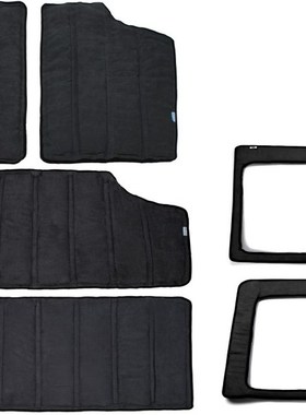 Black Car Interior Parts Rear Window and Hardtop Sound Deade