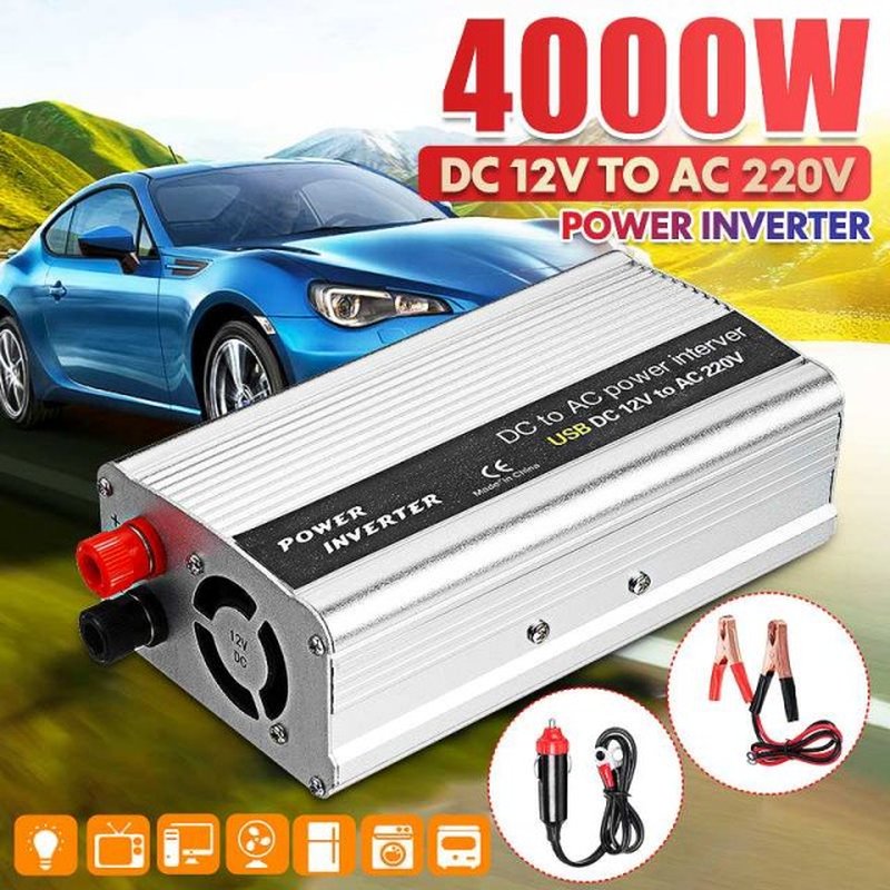 4000W Car Inverters Modified Sine Wave Solar Power DC 12/24V