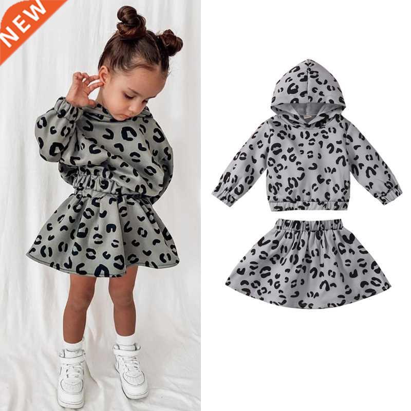 FOCUSNORM Fashion Toddler Girls 2pcs Clothes Sets Leopard Pr