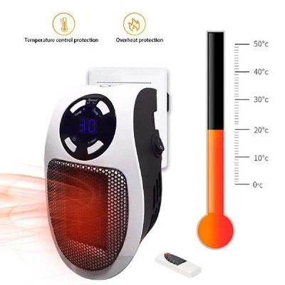 LED Display Desktop Fan Heater with Remote Control Electric