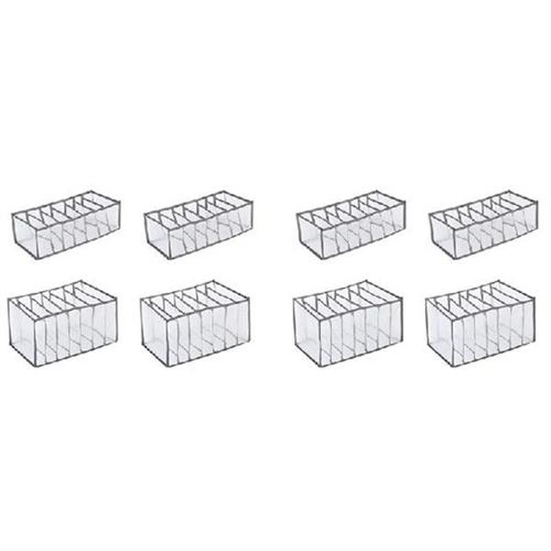 8 Pcs Divider Organizers Set,Jeans Compartment Storage,Mesh