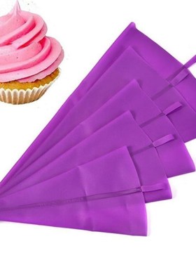 Silicone TPU Piping Bag Purple Reusable Icing Piping Cream P