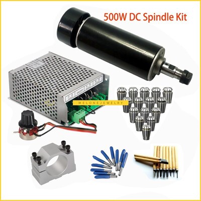 CNC spindle 500W Air cooled 0.5kw er11 collet set chuck 52MM