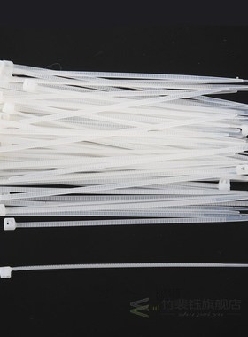 100PCS Strong Cable Ties / Tie Wraps Zip Ties ColorWhite Si