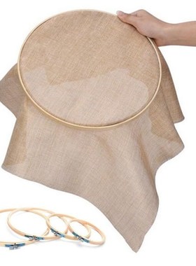 2 Sizes DIY Needlecraft Cross Stitch Machine Bamboo Frame Em