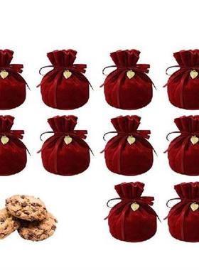 Christmas Velvet Gift Bags Holiday Gift Sacks Wrapping Bag