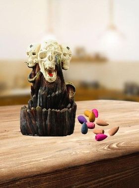 Halloween Ghost Statues Backflow Incense Burner Waterfall In