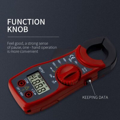 Portable MT87 Digital Clamp Ammeter Multimeter With Measurem