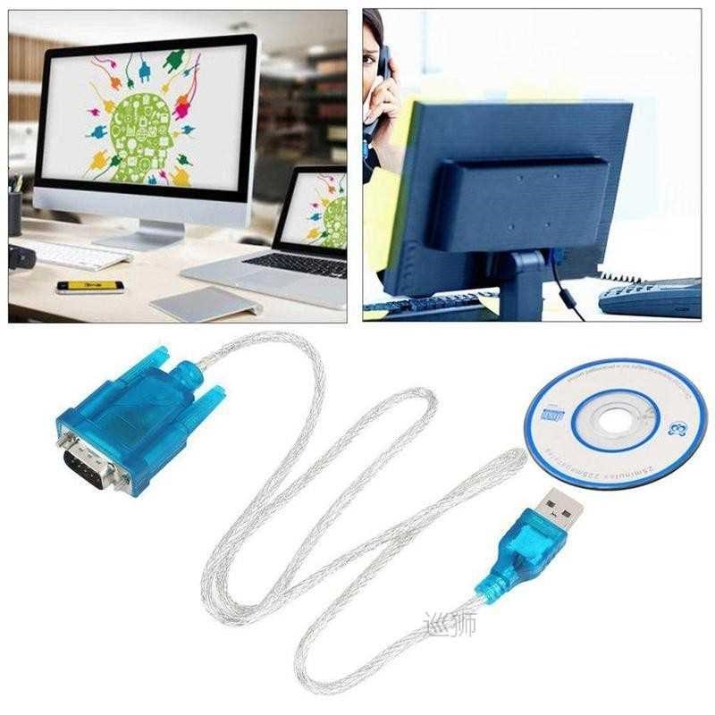 80cm High Quality USB 2.0 to Serial RS-232 DB9 9Pin Male Ada