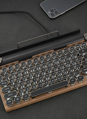 Mechanical Keyboard Wireless Bluetooth keyboards Dot retro O