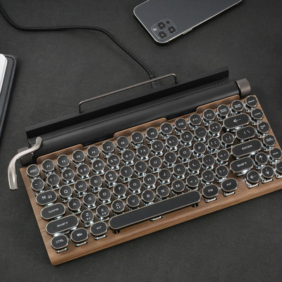 Mechanical Keyboard Wireless Bluetooth keyboards Dot retro O