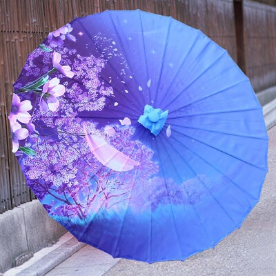 Classical Silk Umbrella Oiled Paper Umbrella Fan Antique Cei