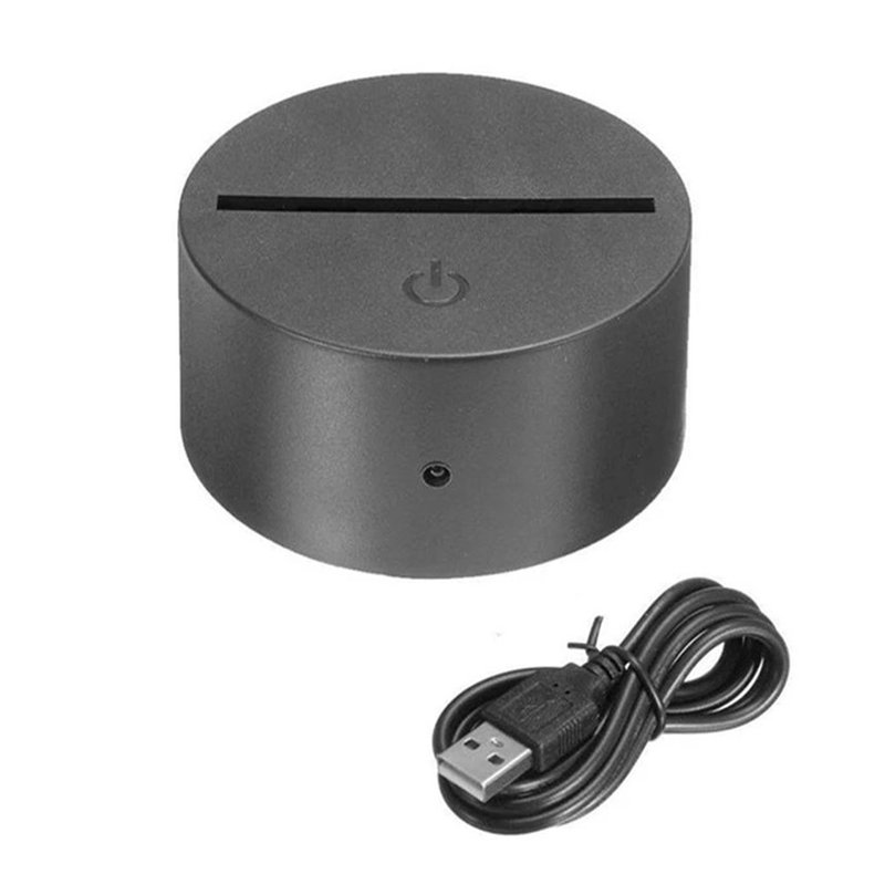 USB LED Lamp Base 3D LED Lamp Base Table Night Light Base 7
