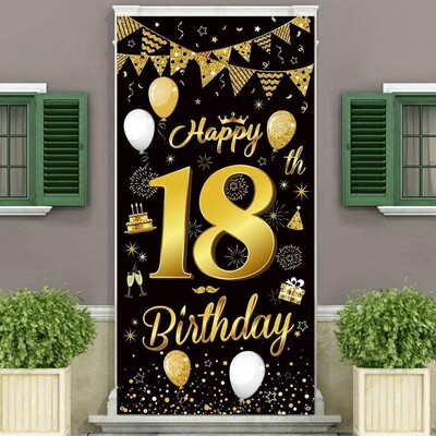 Birthday Banner Birthday Party Decoration 18 Years DIY