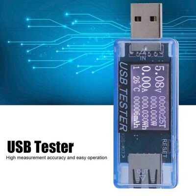 Tester Digital USB Voltage Current Meter Voltmeter 8 In 1 De