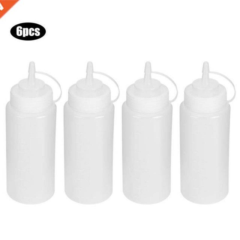 Dessert Tools 6Pcs 480ml Tomato Sauce Squeeze Bottle Salad D