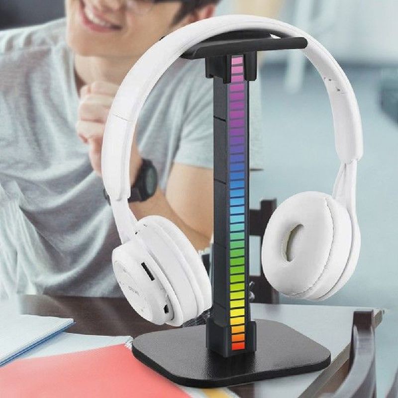LED Base RGB Gaming Headphone Stand Computer Over Ear