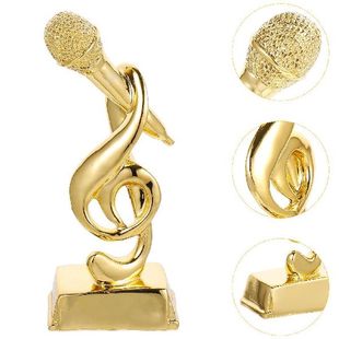 Trophy Microphone Award Party Trophies Music Singing Mic Kar