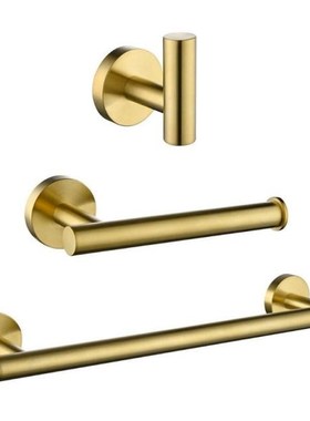 Bathroom Accessories 304 Stainless Steel Golden Bath Hardwar