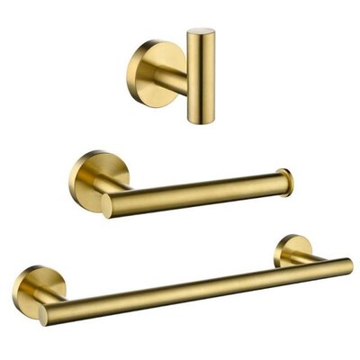 Bathroom Accessories 304 Stainless Steel Golden Bath Hardwar