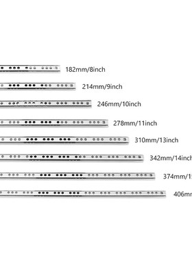 2Pcs Micro Guide steel Ball 2 Sections 17 Wide Steel Ball 2