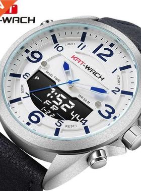 KAT WACH 1818 Double Time Zone Swim Men Sport Watch Digital