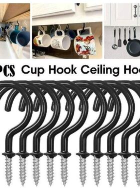 25pcs Cup Hooks Screws Plant Picture Hanger Key Jewelry