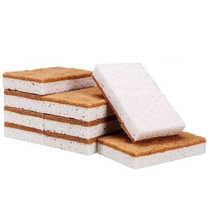 Sponge 9Pack ,Non-Scratch Scrub Sponge,Biodegradable Sisal S