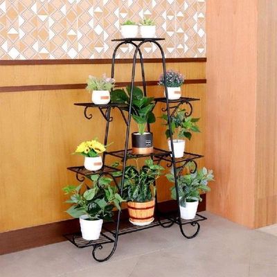 5/7Tiers Meatal Plant Shelves Flower Rack Plant Stand Multi