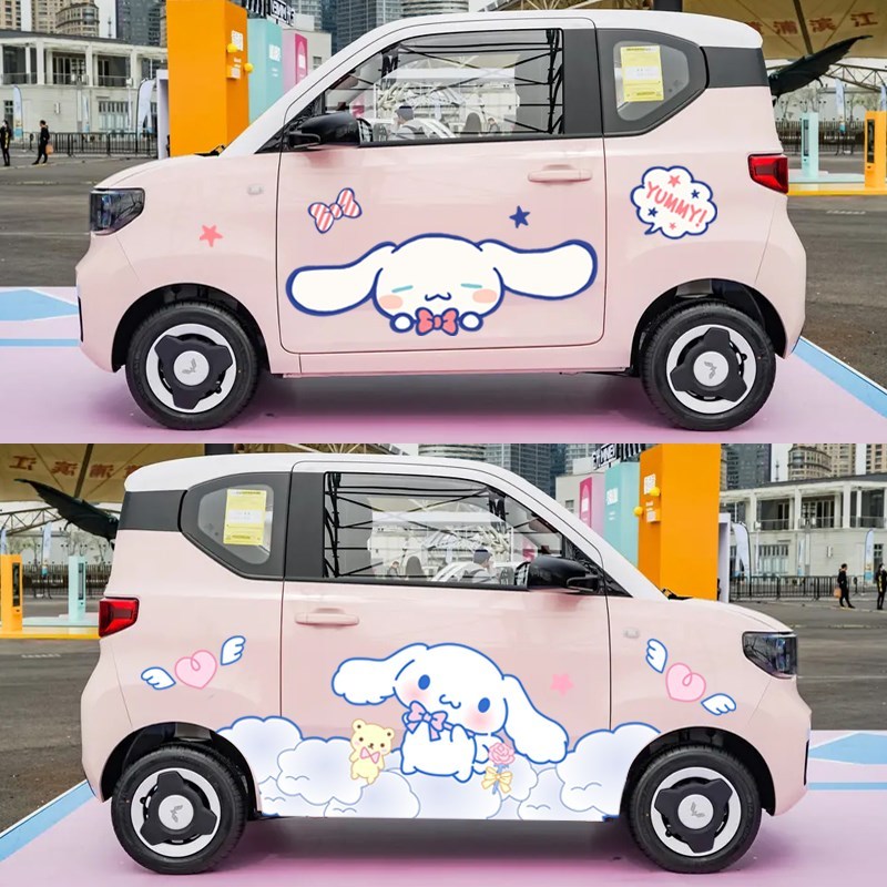 Wuling macro light miniev marca dragon female color sticker
