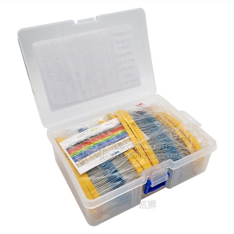 2600pcs/lot 130 Values 1/4W 0.25W 1% Metal Film Resistors As