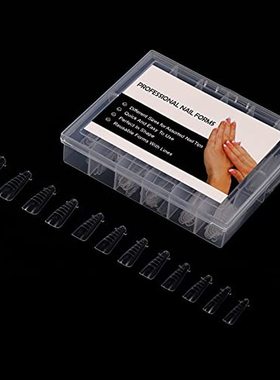 ANZUO 120 PCS Ballerina Acrylic Nail Form System Polygel Nai