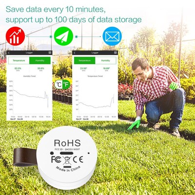 Thermometer Hygrometer Wireless Bluetooth Outdoor Thermomete