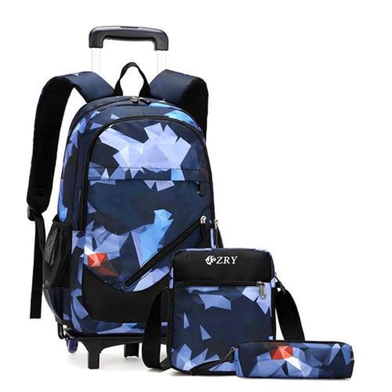 Trolley Children School Bags With Wheel Mochila Kids Backpac