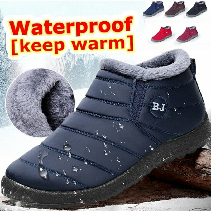 Men Boots Lightweight Winter Shoes for Men Snow Boots Waterp