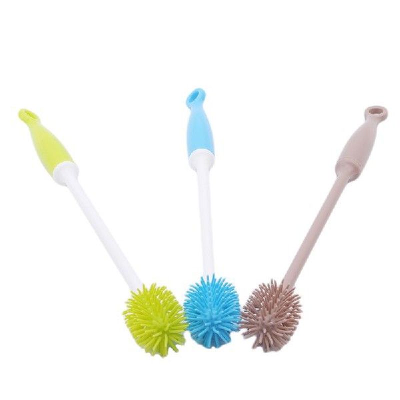 3 Colors Baby Bottle Brushes Cleaning Cup Brush For Nipple