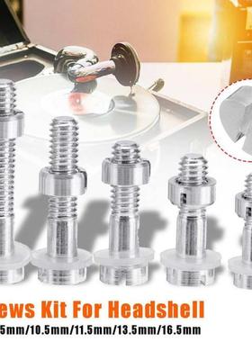 Screw For Turntable Headshell Cartridge Mounting Pure Silver