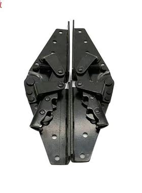 2Pcs Black Stainless Steel Sofa Hinges Folding Bedding Mecha