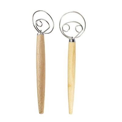 Doughs Whisk Stainless Steel Bread Doughs Hand Flour Mixer,