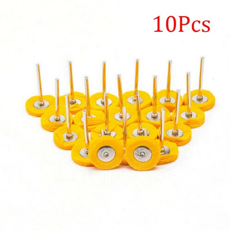 10Pcs 25mm Fine Shank Jewelry Metals Polishing Buffing Wheel