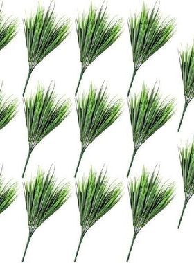 14Pcs Artificial Plants Fake Plastic Greenery Shrub Bushes