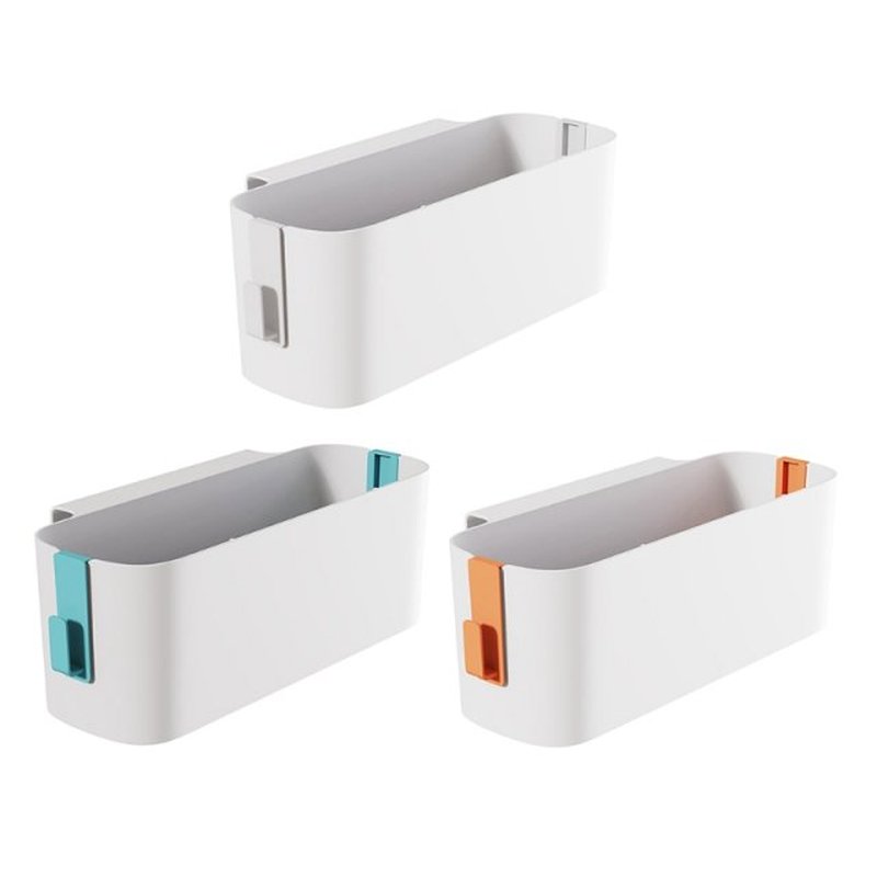 Bedside Plastic Storage Caddy with Removable Hook Hanging Ba